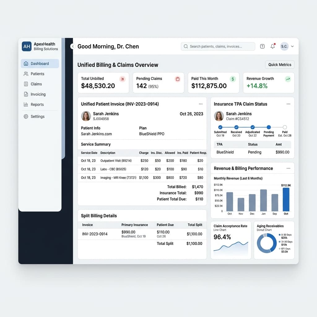 Enterprise Revenue Cycle Management Dashboard